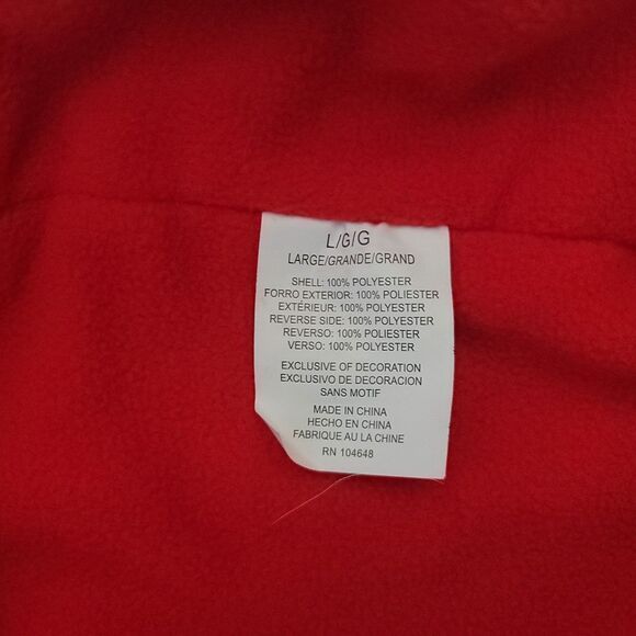 Vintage Men’s Chicago Blackhawks Fleece Sweatshirt Reversible 90s Large - Picture 4 of 8